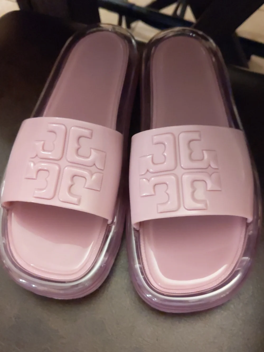 Tory Burch Lavender Bubble Jelly Slide Sandal Size 9